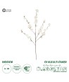 GloboStar® Artificial Garden WHITE GUAXIA FLOWER BRANCH 21456 Τεχνητό Διακοσμητικό Κλαδί Λευκή Γκουάβα Y100cm